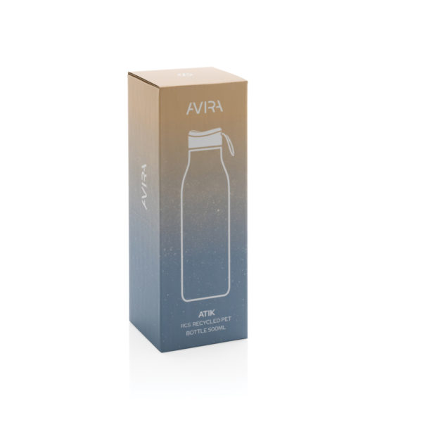 Gourde publicitaire en plastique recyclé rPET certifié Avira Atik 500 mL -  Cadoétik