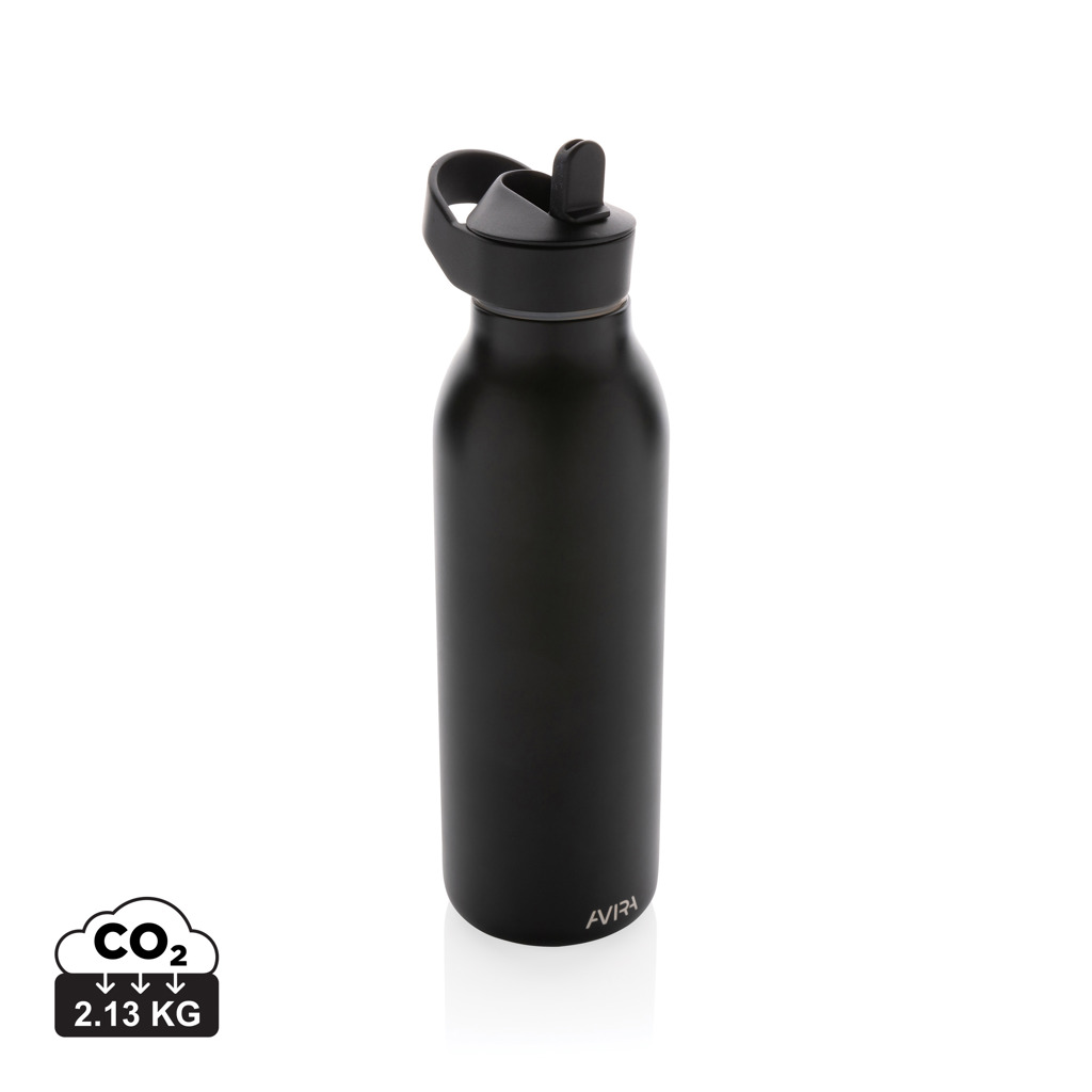 Avira Ara RCS Re-steel fliptop water bottle 500ml, black - Avira